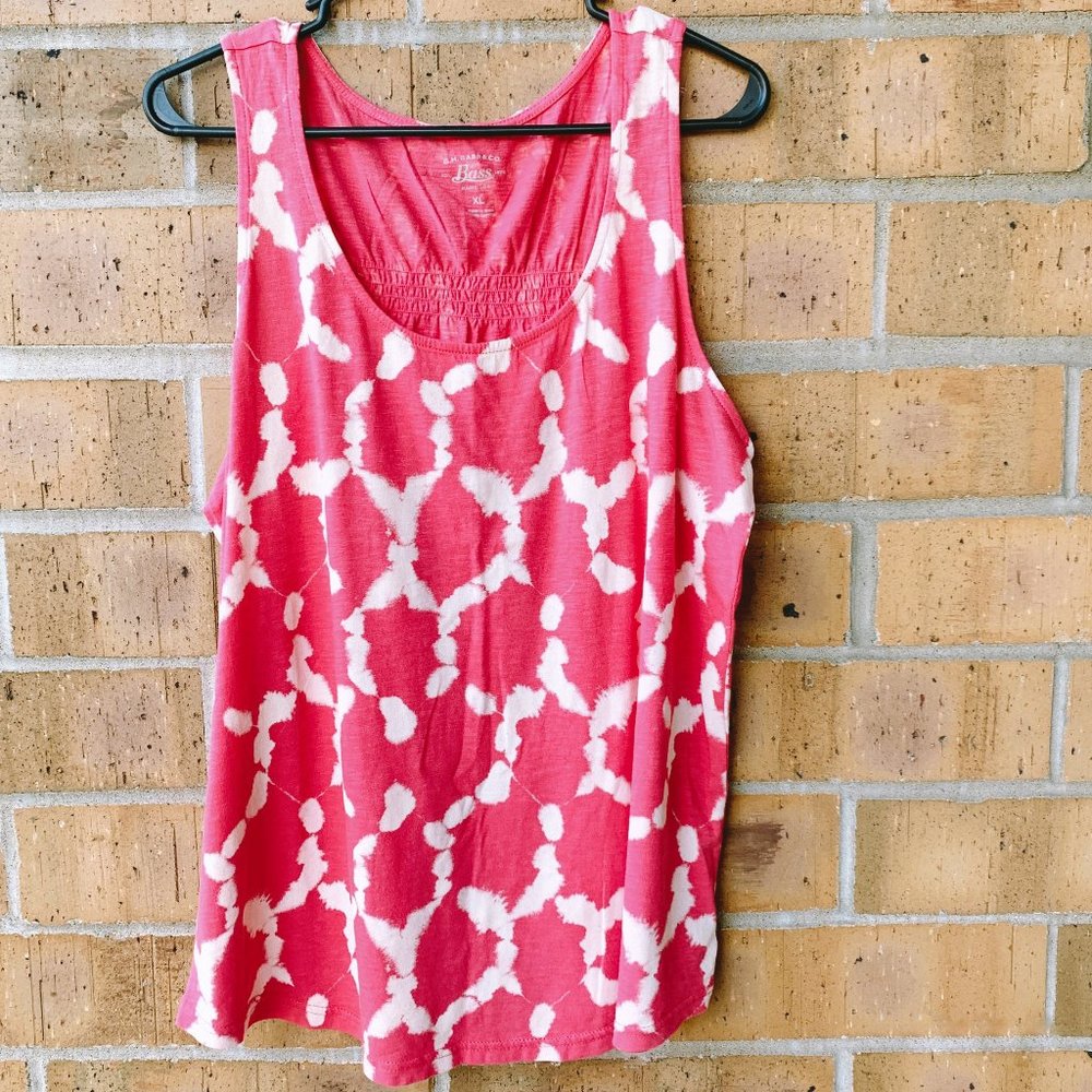 G.H. Bass & Co. Patterned Racerback Tank Top